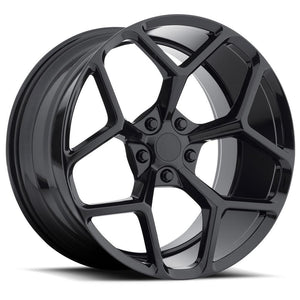 Chevy Wheels M228 22x9.5/22x10.5 5x120 Gloss Black fit Camaro ZL1 Edition