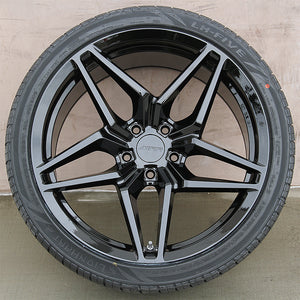 Chevy Wheels M755 19x10/19x11 5x120 Gloss Black fit Camaro ZL1 Edition