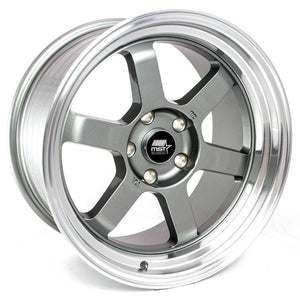 MST Wheels Time Attack Gunmetal Machined Lip