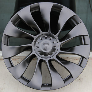 Tesla Wheels 2071 20x9.0 5x114.3 Matte Black fit Model Y Model 3 Turbine
