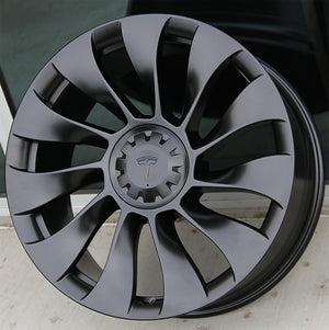 Tesla Wheels 2071 20x9.0 5x114.3 Matte Black fit Model Y Turbine