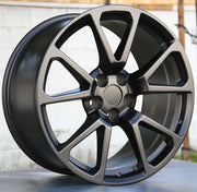 Cadillac Wheels 1167 20x8.5/20x10 5x120 Matte Black fit CTS V Style