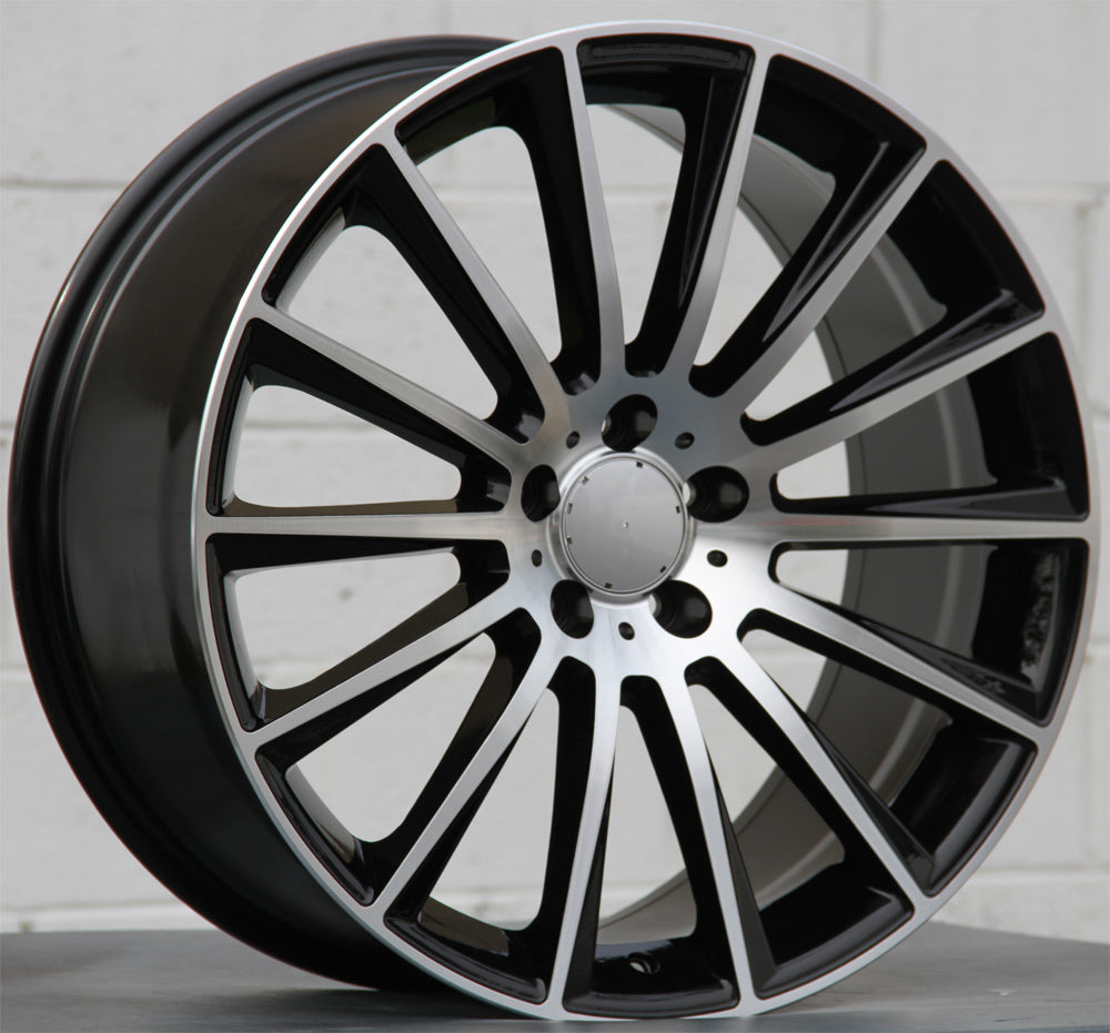 Mercedes Benz Wheels 1241 20x8.5/20x9.5 5x112 Black Machined