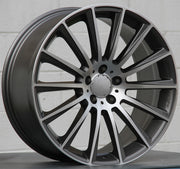 Mercedes Benz Wheels 1241 19x8.5/19x9.5 5x112 Gunmetal Machined fit C E CL CLK SLK S Class 300 350 450 550