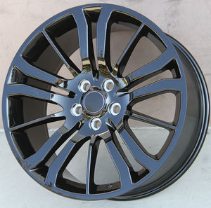 Land Rover Wheels 1278 20x9.5 5x120 Gloss Black fit Range Rover Sport SVR HSE Autobiography Discovery