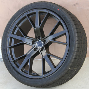 Audi Wheels 1332 22x9.5 5x130 Matte Black fit Q7 VW Touareg