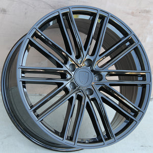 Porsche Wheels 1350 21x9.5 5x130 Gloss Black fit Cayenne S GTS Turbo