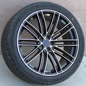 Porsche Wheels 1381 21x9.5/21x10 5x112 Black Machined fit Macan S GTS Turbo
