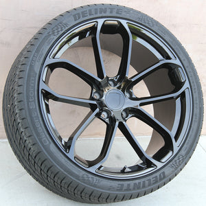 Porsche Wheels 2212 21x9.5 5x130 Gloss Black fit Cayenne S GTS Turbo