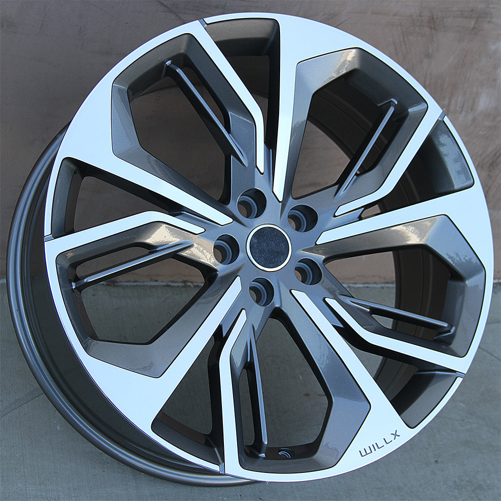 Land Rover Wheels 346 22x9.5 5x120 Gunmetal Machined fit Range Rover S ...