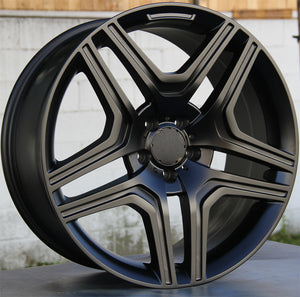 Mercedes Benz Wheels 5346 20x9.5 5x112 Matte Black fit ML GL Class 320 350 450 500 550