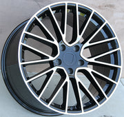 Porsche Wheels 5351 22x10 5x130 Black Machined fit Cayenne S GTS Turbo