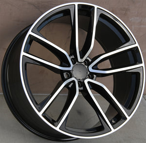 Mercedes Benz Wheels 5461 22x9/22x10 5x112 Black Machined fit ML GL GLE GLS CLASS 320 350 450 500 550 63