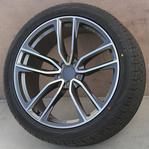 Mercedes Benz Wheels 5461 22x9/22x10.5 5x112 Gunmetal Machined fit ML GL GLE GLS CLASS 320 350 450 500 550 63