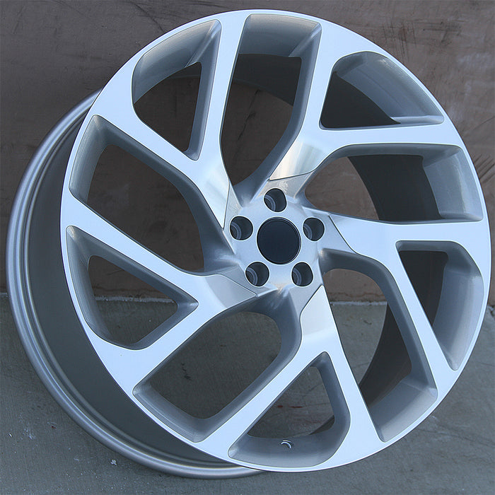 Land Rover Wheels 5494 22x9.5 5x108 Silver Machined fit Range Rover Evoque Velar Discovery Sport