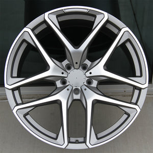 Mercedes Benz Wheels 5528 21x10/21x11 5x112 Gunmetal Machined fitGLE GLS CLASS 350 450 500 550 63 Coupe