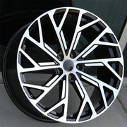Audi Wheels 552 19x8.5 5x112 Black Machined fit A3 S3 A4 S4 A5 S5 A6 Q3 Q5
