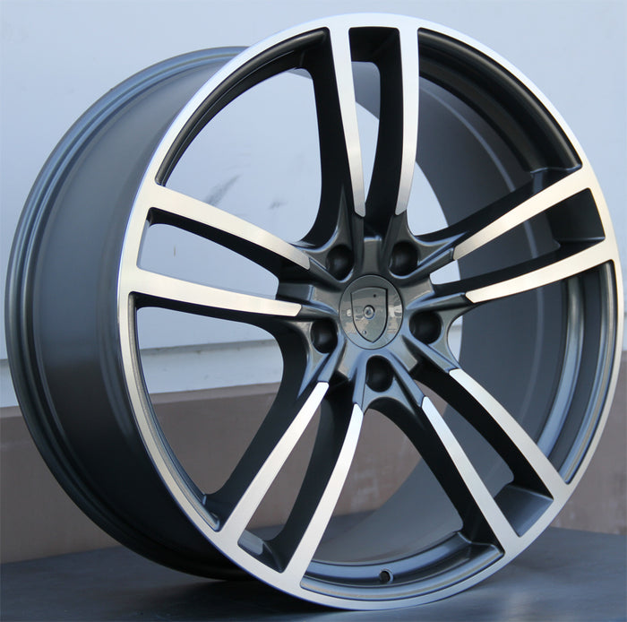 Porsche Wheels 5628 21x9.5/21x11 5x130 Gunmetal Machined fit Cayenne GTS Turbo