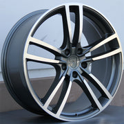 Porsche Wheels 5628 22x10 5x130 Gunmetal Machined fit Cayenne S GTS Turbo