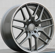 Mercedes Benz Wheels 7132 22x10 5x130 Gunmetal Machined fit G Wagon G350 G400 G450 G500 G550