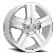Chevy Wheels RP03 20x8.5 6x139.7 Silver Machined fit Silverado Tahoe Suburban Taxas Edition