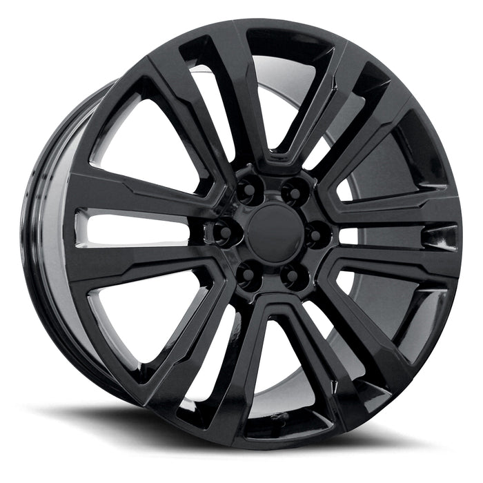 GMC Wheels RP10 22x9 6x139.7 Gloss Black fit Sierra 1500 Yukon SLT