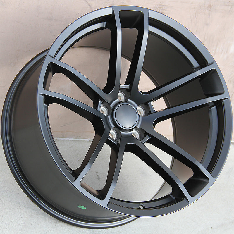 Chrysler Wheels F1199 20x9.5/20x11 5x115 Matte Black fit 300 Chrysler Wheels F1199 20x9.5/20x11 5x115 Matte Black fit 300