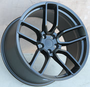 Chrysler Wheels V1189 20x9.5/20x11 5x115 Matte Black fit 300 300C Hellcat Style