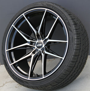 Mercedes Benz Wheels Si04 20x9.0/20x10 5x112 Black Machined fit E CL CLK SLK S SL Class 300 350 450 550
