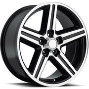 Chevy Wheels C1129 22x9 5x127 Black Machined fit Carprice Impala Blazer C10 Iroc Style