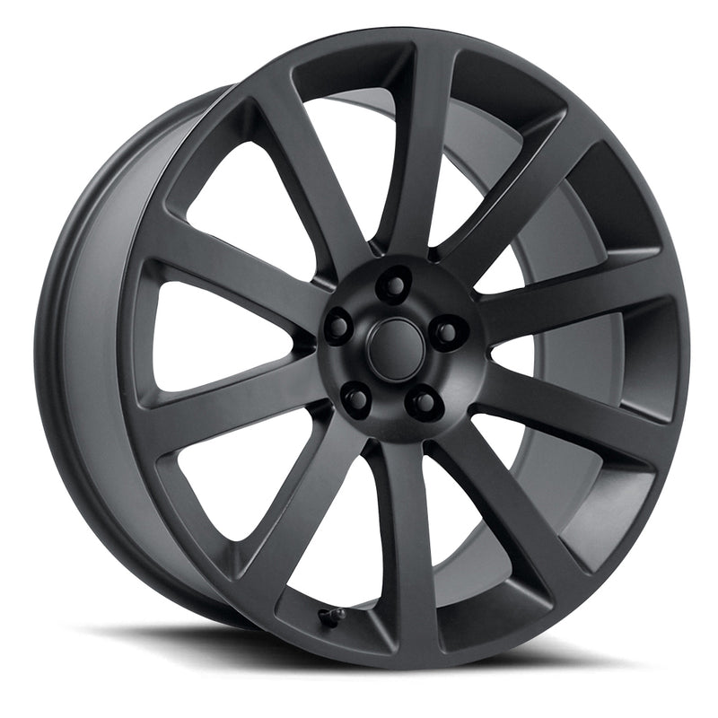 Chrysler Wheels V1170 20x9 5x115 Matte Black fit 300 300C SRT8