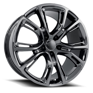 Dodge Wheels V1171 22x10 5x127 Pvd Dark Chrome fit Durango SRT Style