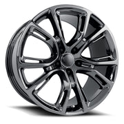 Dodge Wheels V1171 22x9 5x127 PVD Dark Chrome fit Durango SRT Style