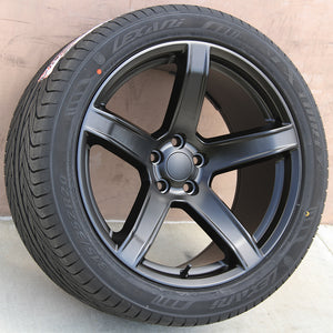 Chrysler Wheels B111 20x9.5/20x10.5 5x115 Matte Black fit 300 300C Hellcat Style
