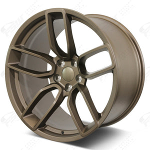 Chrysler Wheels V1189 20x9.5/20x10.5 5x115 Matte Bronze fit 300 300C Hellcat Style