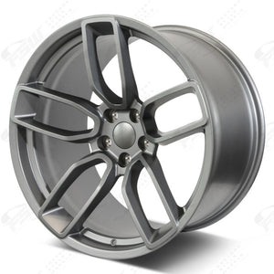 Chrysler Wheels V1189 20x9.5/20x11 5x115 Matte Gunmetal fit 300 300C Hellcat Style