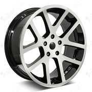 Dodge Wheels F052 24x10 5x139.7 Gloss Black Machined fit Ram 1500 Viper SRT10 Style