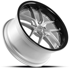XIX Wheels X61 Silver Gloss Black Lip