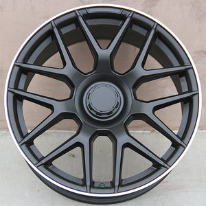 Mercedes Benz Wheels 5318 20x8.5/20x9.5 5x112 Matte Black Machined fit E CL CLK SLK S SL Class 300 350 450 550