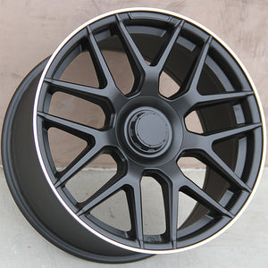 Mercedes Benz Wheels 5318 20x8.5/20x9.5 5x112 Matte Black Machined fit E CL CLK SLK S SL Class 300 350 450 550