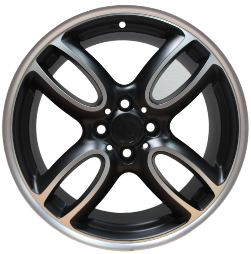 mini 17 pedal spoke black Mini Wheels 405 17x7 4x100 Black Machined fit Mini Cooper Clubman – WheelplusUSA