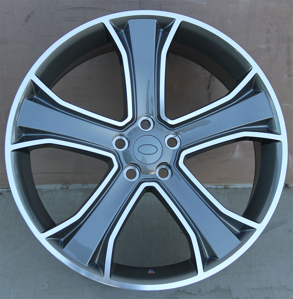 Land Rover Wheels 892 22x9.5 5x120 Gunmetal Machined fit Range Rover S ...