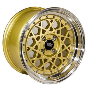 MST Wheels Fiori Gold Machined Lip
