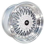 MST Wheels MT13 Silver Machined Lip