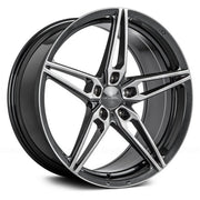 Ace Alloy Wheels AFF01 Mica Grey With Brushed Face Clear Coat