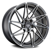 Ace Alloy Wheels Driven Matte Mica Grey Machine Face