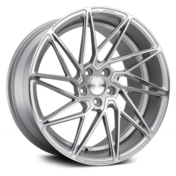 Ace Alloy Wheels Driven Liquid Silver Machined Face