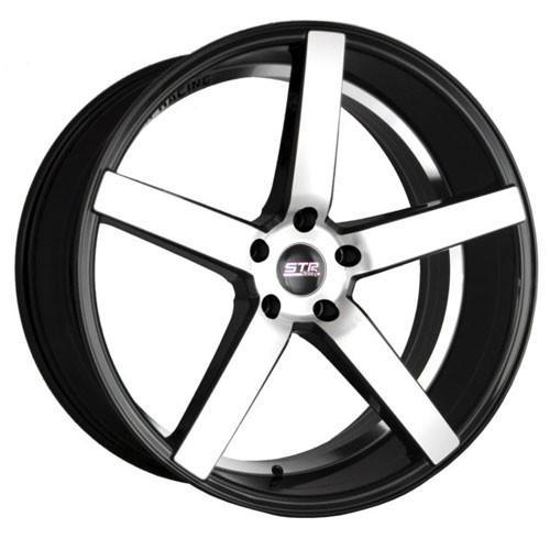 STR Wheels STR607 Black Machined Face