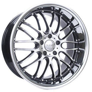 XIX Wheels X05 Black Machind Face Stainless Steel Lip