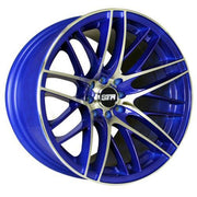 STR Wheels STR511 Blue Machined Face